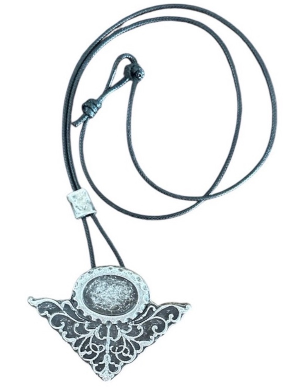 Necklace Artisan Pendant Unisex Adjustable Black Cord